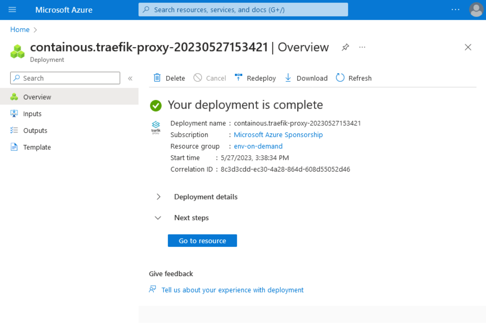 How to Install Traefik via Azure Marketplace