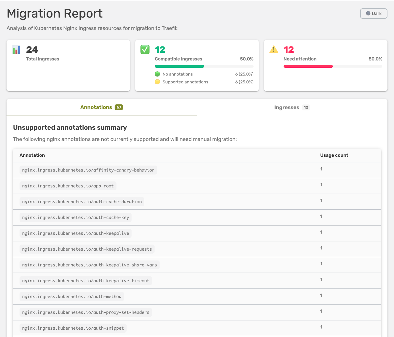 image of the migration tool